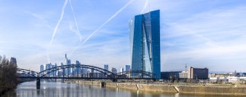 Allemagne, Francfort sur le Main, La nouvelle Banque centrale européenne — Photo de stock