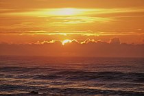 Захід сонця над Атлантичним океаном — стокове фото