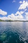 Antilles, Lesser Antilles, Grenada, view to St. George's from sailing ship — Stock Photo