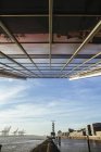 Exterior view of details of office building Dockland at Hamburg, Germany — Stock Photo