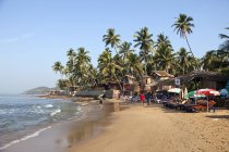 Indien, Goa, Anjuna, Blick auf den Strand von Anjuna — Stockfoto