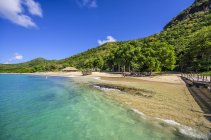 Caraíbas, Antilhas, Pequenas Antilhas, Granadinas, Ilha da União, Praia — Fotografia de Stock