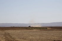 Morocco, tractor in field during daytime — Stock Photo