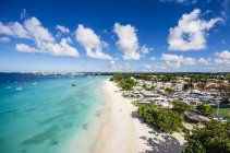 Vista panorâmica da praia perto de Garrison durante o dia, Barbados, Pequenas Antilhas, Antilhas, Caribe — Fotografia de Stock