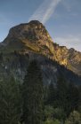 Switzerland, Canton of Glarus, Kloen Valley, Ochsenchopf, Sunrise — Stock Photo