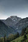 Svizzera, Cantone di Glarus, Valle di Kloen, Veduta di Silberen al mattino — Foto stock