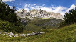 Áustria, Vorarlberg, Lechtal Alps, Lechquellen Mountains, Rote Wand — Fotografia de Stock