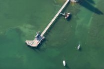 Allemagne, Bade-Wurtemberg, Lac de Constance, Immenstaad, vue aérienne de la taupe portuaire — Photo de stock