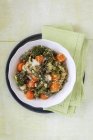 Bowl of vegetarian pistachio curry dish — Stock Photo