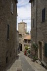 Италия, Тоскана, Кастильоне-делла-Пескайя, Старый город — стоковое фото