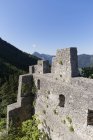 Австрия, Острава, Омергут, Вид на замок Вартенбург в дневное время — стоковое фото