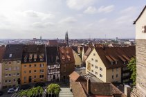 Deutschland, Bayern, Nürnberg, Blick von kaiserburg über dächer — Stockfoto