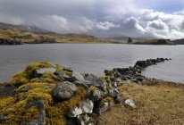 Regno Unito, Scozia, Vista lago sotto le nuvole — Foto stock