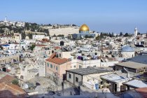 Israël, Jérusalem, qaurter musulman de la vieille ville et Dôme du rocher — Photo de stock