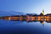 Alemanha, Baviera, Kitzingen, vista sobre o rio Main — Fotografia de Stock