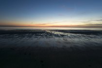Olanda, Mare del Nord, costa, bassa marea, spiaggia al tramonto — Foto stock