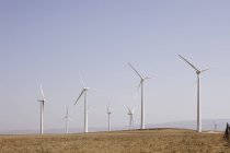 Spagna, Veduta delle turbine eoliche sul campo — Foto stock