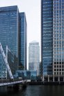 UK, London, Docklands, One Canada Square Building at financal district — Stock Photo