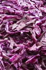 Close-up of Chopped red cabbage in heap — Stock Photo