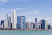 Чикаго Skyline з озера Мічиган, Чикаго, Іллінойс, США, США — стокове фото