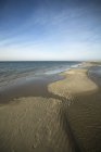 Holland, Westenschouwen, coast, North Sea, low tide on shore — Stock Photo