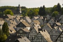 Germany, North Rhine-Westphalia, Siegerland region, historic town centre, half-timbered houses  during daytime — Stock Photo