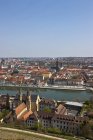 Germany, Bavaria, Wuerzburg, City View with Main River — Stock Photo