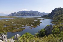 Turkey, View of River Delta near Dalyan and rocks on background — Stock Photo