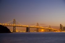 USA, Bay Bridge of San Francisco in the evening light — Stock Photo