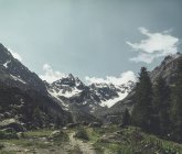 Италия, Ломбардия. Дневной обзор ледника и пешеходной тропы — стоковое фото