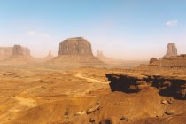 USA, Utah, Monument Valley durante una tempesta di sabbia — Foto stock