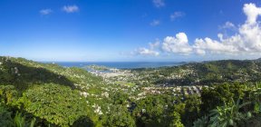 Caribbean, Lesser Antilles, Saint Lucia, Castries and harbour  during daytime — Stock Photo