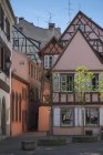 Frankreich, colmar, rue de l 'ange, historische Fachwerkhäuser in der Altstadt — Stockfoto