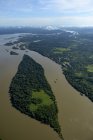 Selva amazónica y río Tabajos, Brasil, Para, Itaituba - foto de stock