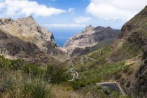 Spain, Canary Islands, Tenerife, Mountains on the north west coast — Stock Photo