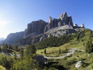 Italia, Alto Adige, Passo Gardena e Gruppo del Sella — Foto stock