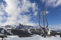 Italia, Dolomiti, Alto Adige, Sassongher, regione degli sport invernali Alta Badia — Foto stock