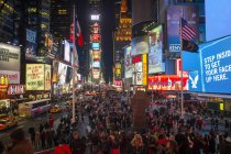 USA, New York, Manhattan,view to Times Square by night — Stock Photo