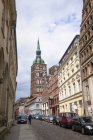 Blick auf die Nikolaikirche — Stockfoto