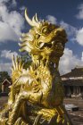 Famous dragon statue in Hue Citadel, Hue, Vietnam — Stock Photo