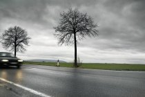 Germany, Car passing through country road — Stock Photo