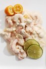 Garnished shrimp cocktail — Stock Photo