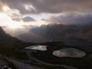 View of National Park Of Sesto Dolomites at daylight, Italy — Stock Photo