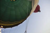 Close-up of hot air balloon with blue sky on background — Stock Photo