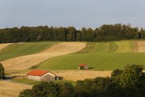Germany, Bavaria, Cultivated landscape in Andechs — Stock Photo