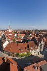 Germania, Turingia, Paesaggio urbano di Muhlhausen con cielo blu — Foto stock
