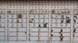 Italia, Provincia di Venezia, Vecchi armadietti all'ufficio postale — Foto stock