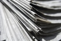 Germany, Stack of newspapers, close up — Stock Photo