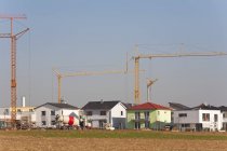 Germany, Baden Wurttemberg, Ludwigsburg, Construction of house buildings — Stock Photo