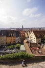 Deutschland, Bayern, Nürnberg, Blick von kaiserburg über dächer — Stockfoto